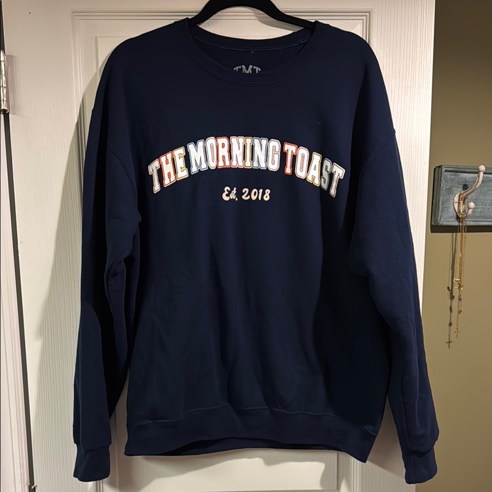The Morning Toast Navy Sweatshirt